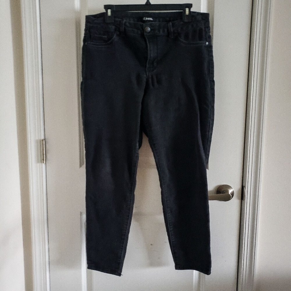 D JEANS Plus Size Black Skinny Jeans - Size 16W